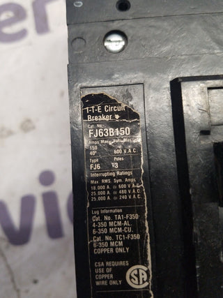 Siemens FJ63B150 Used