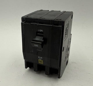 Square D QO3100VH Plug On Circuit Breaker 100A 3P 240V QO 100 Amp 22kA Used