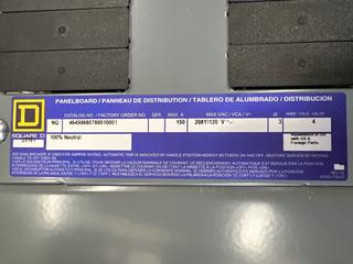 Square D NQ Panelboard 150A 208/120V 3PH 4W 42 Circuit Indoor Encl MCB QDL32150 P609 New