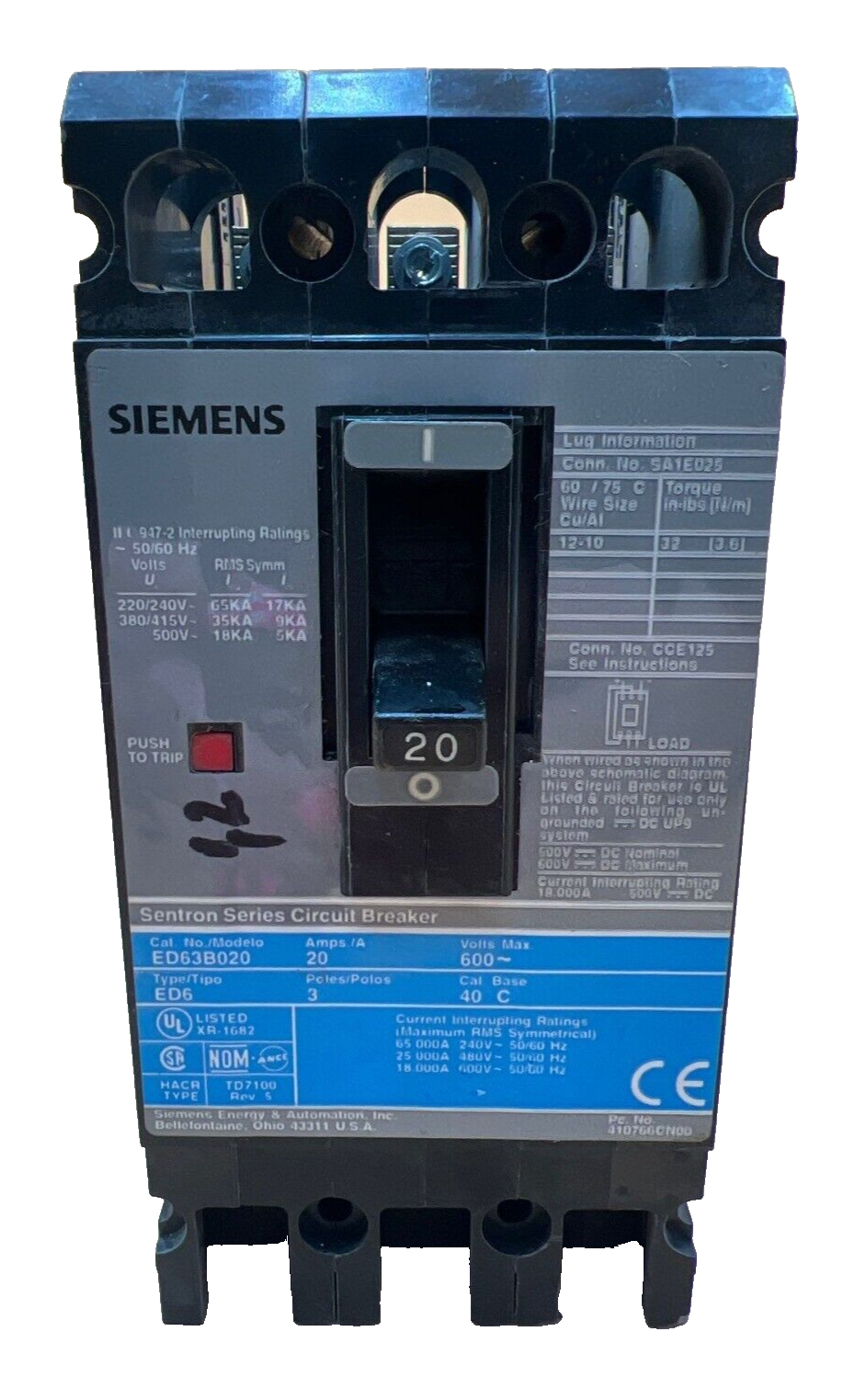 Siemens ED63B020 Used