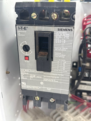 Siemens Model 95 12" 10A Combo MCC Bucket Size 1 3TF44 Starter ED63A010 Used