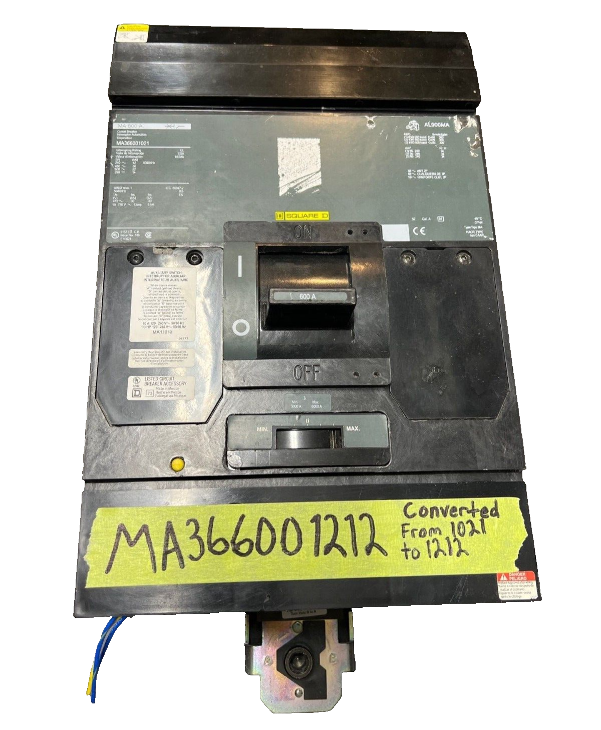 Square D MA366001212 Used