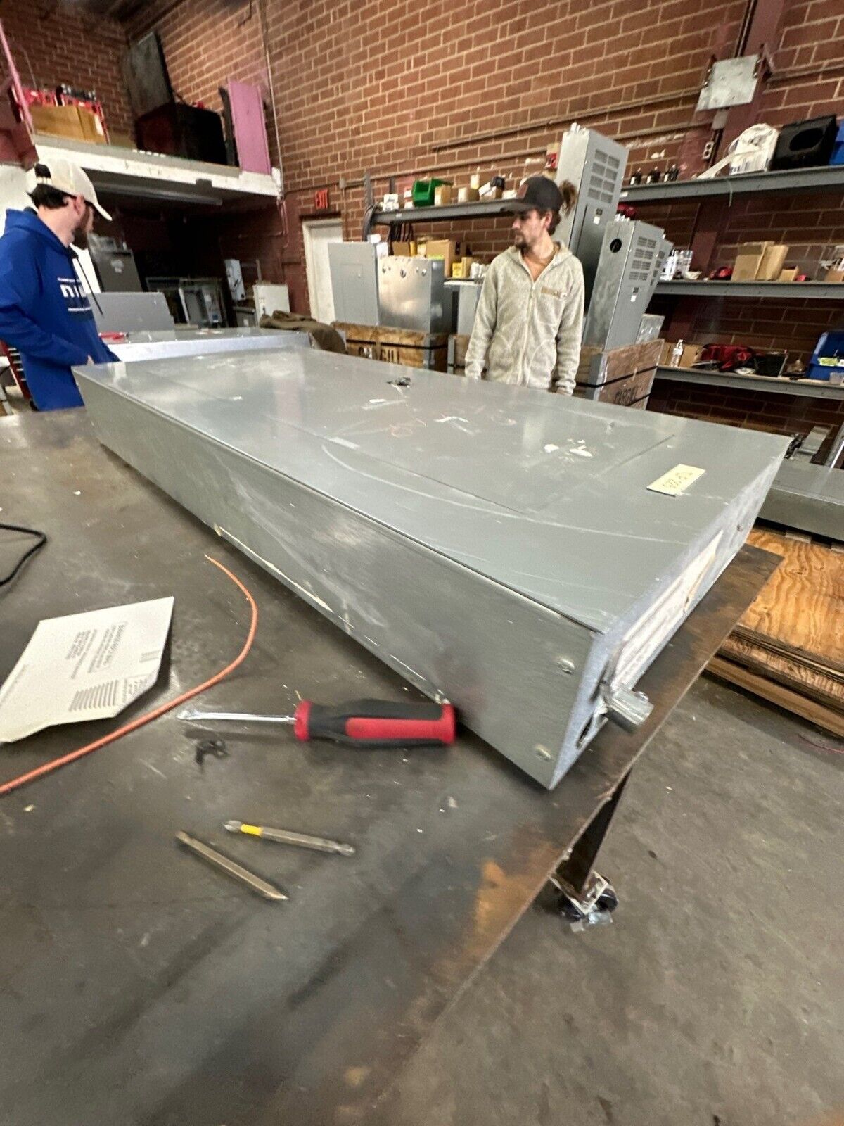 Square D NF Panelboard 250A 600V 3PH 4W MLO 42 Cir Main Lug Panel Indoor NEMA 1 P360 Used