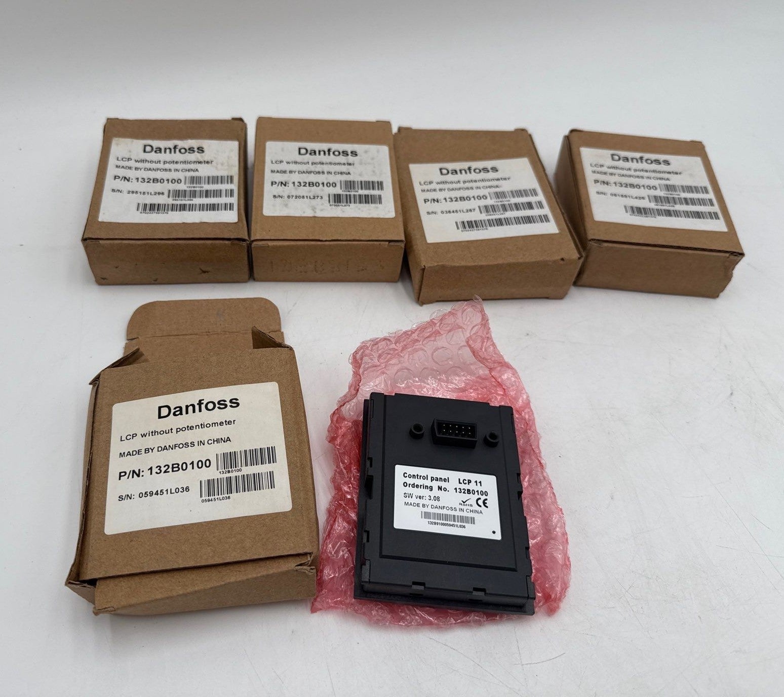 Danfoss 132B0100 LCP Without Potentiometer For AC Drives LCP11 W/O POT New