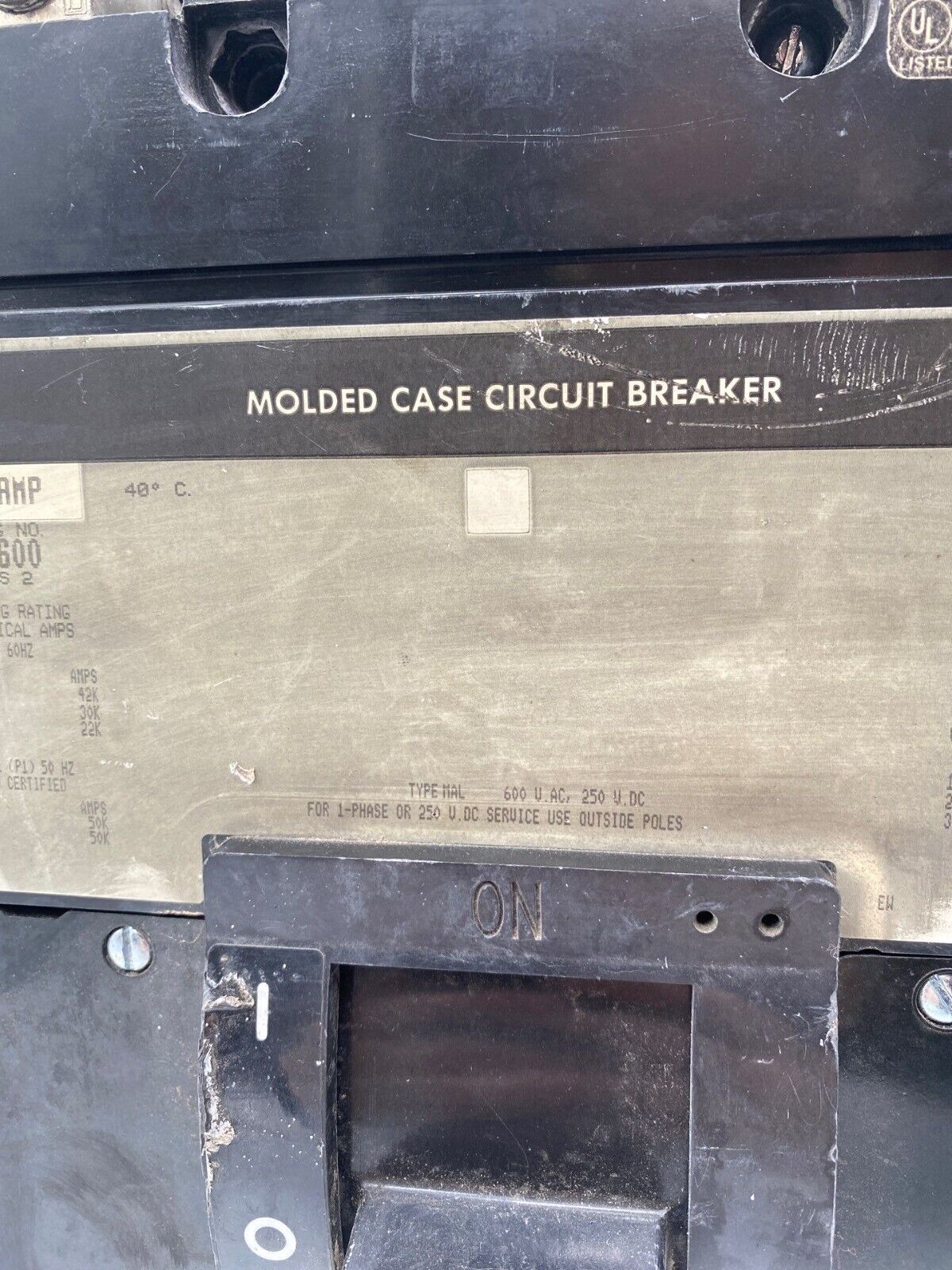 Square D MAL36600 Used