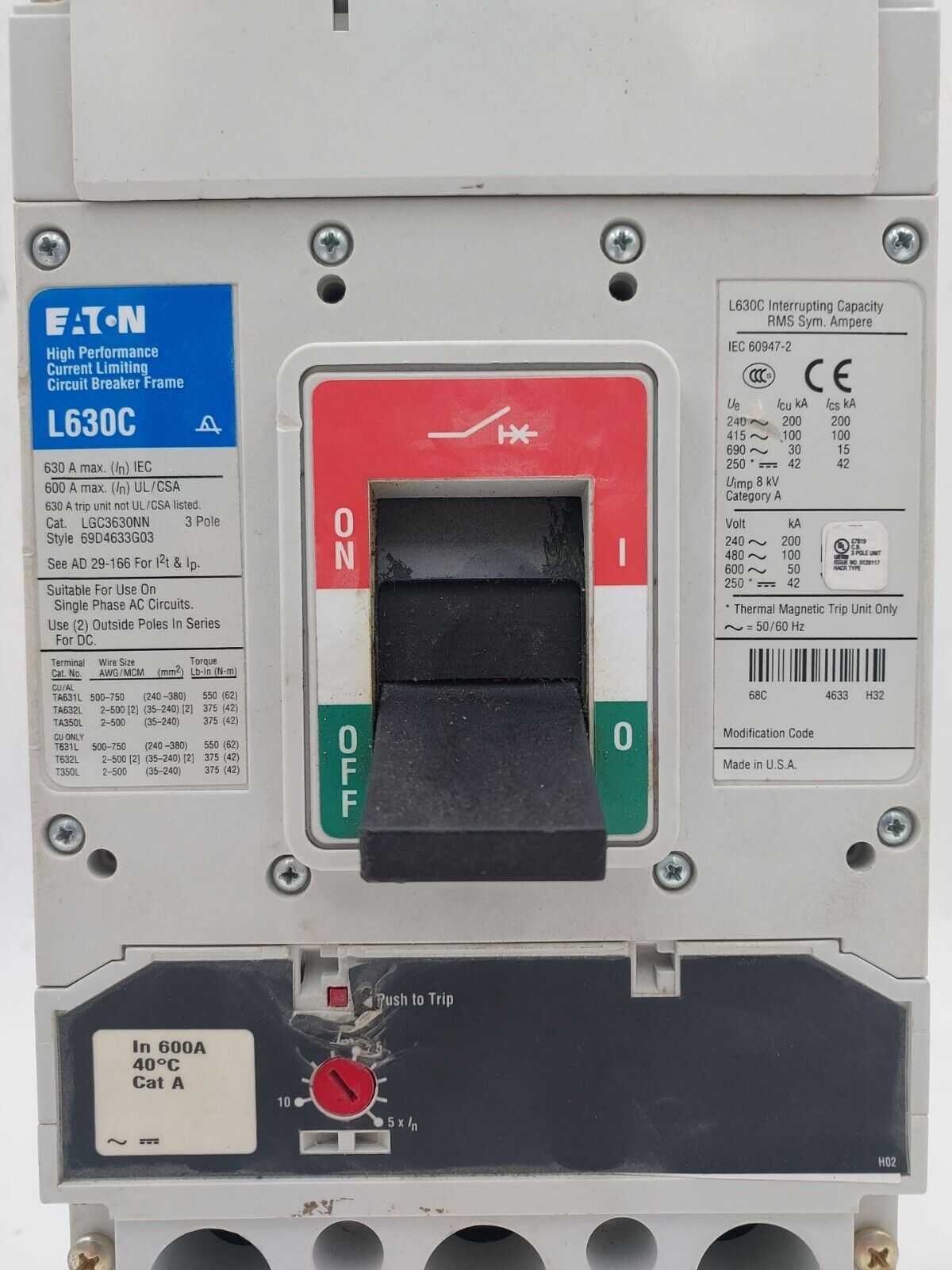 Eaton LGC3630NN Used