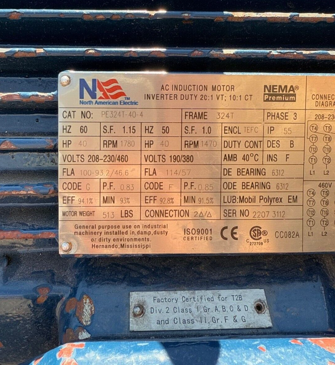 North American Electric PE324T-40-4 New