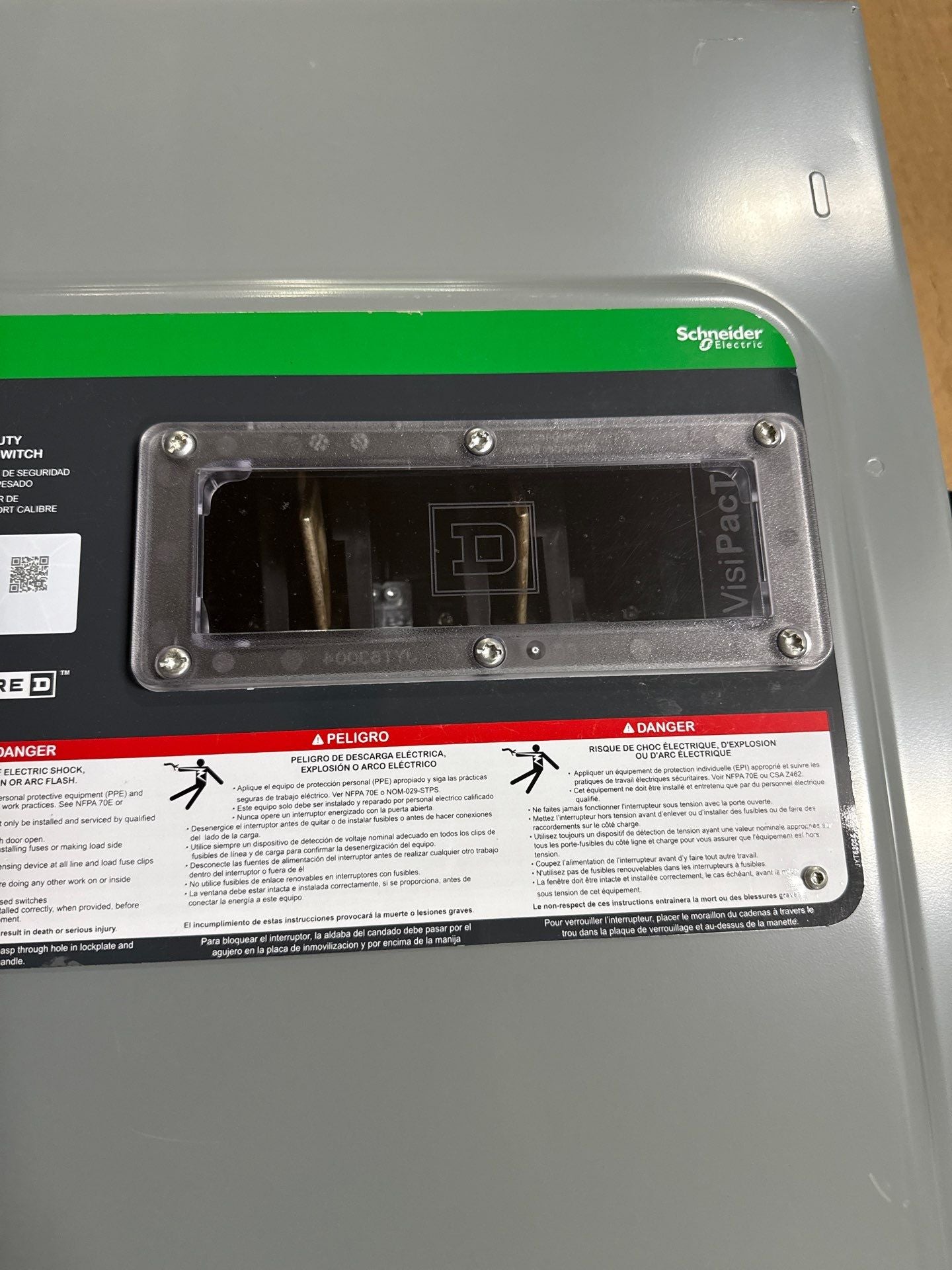 Square D VHU364 Safety Disconnect Switch 200A 3P 600V VisiPacT HD 200 Amp New