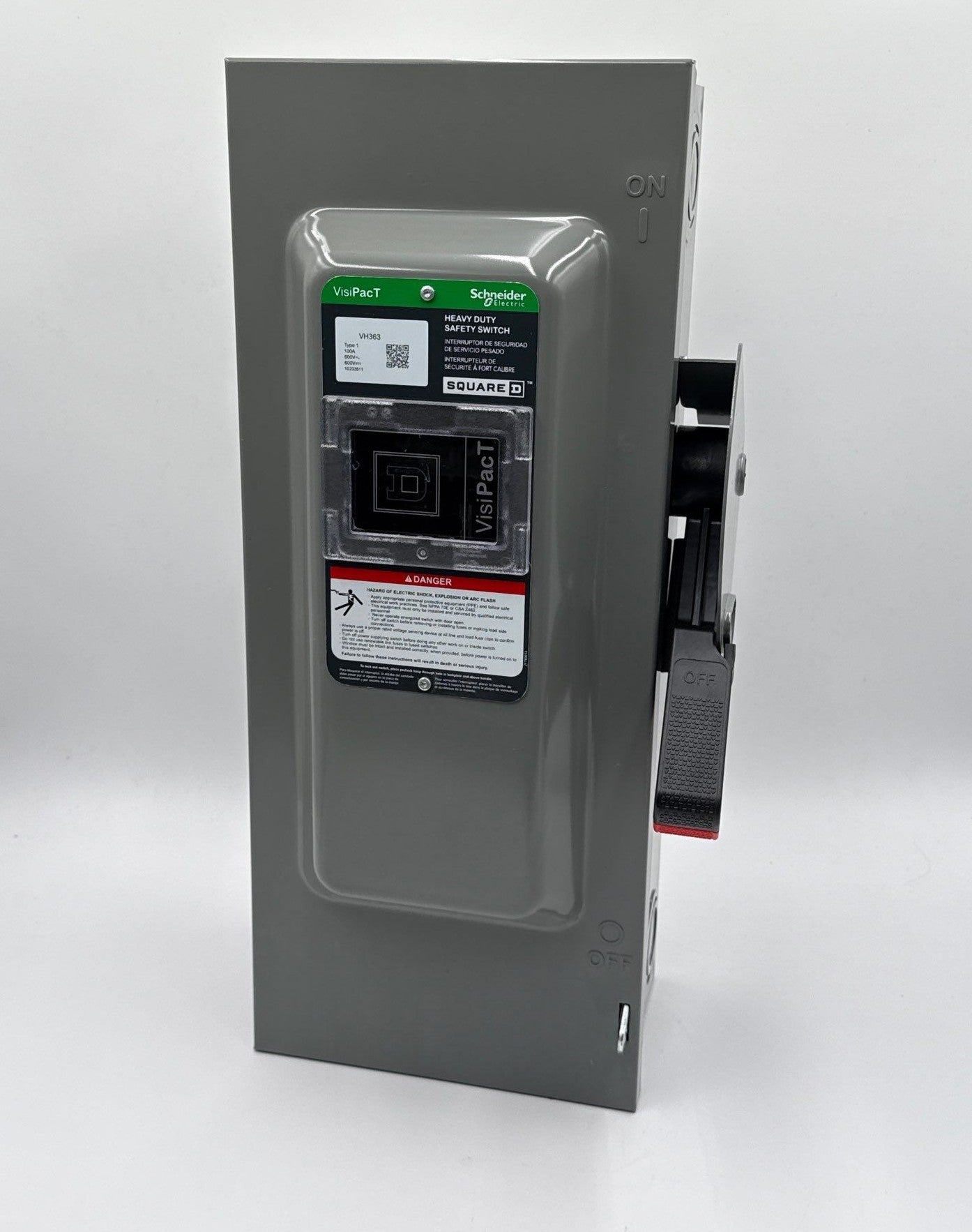 Square D VH363 Safety Disconnect Switch 100A 3P 600V VisiPacT Type 1 Indoor New