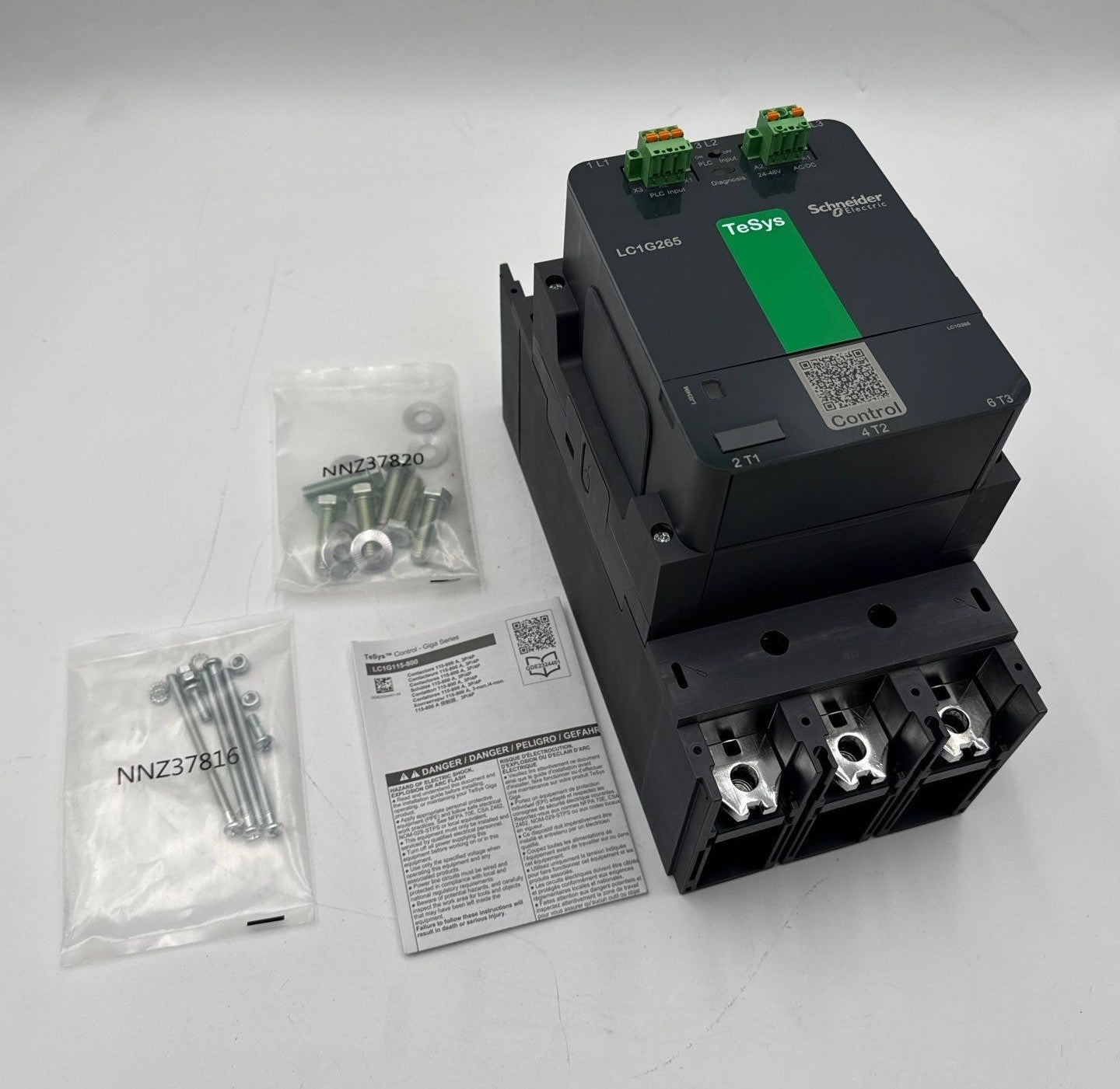 Schneider LC1G265BEEA Contactor 265A 3P 440V Coil 24-48V AC/DC TeSys Control New