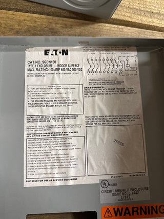 Eaton SGDN100 Used