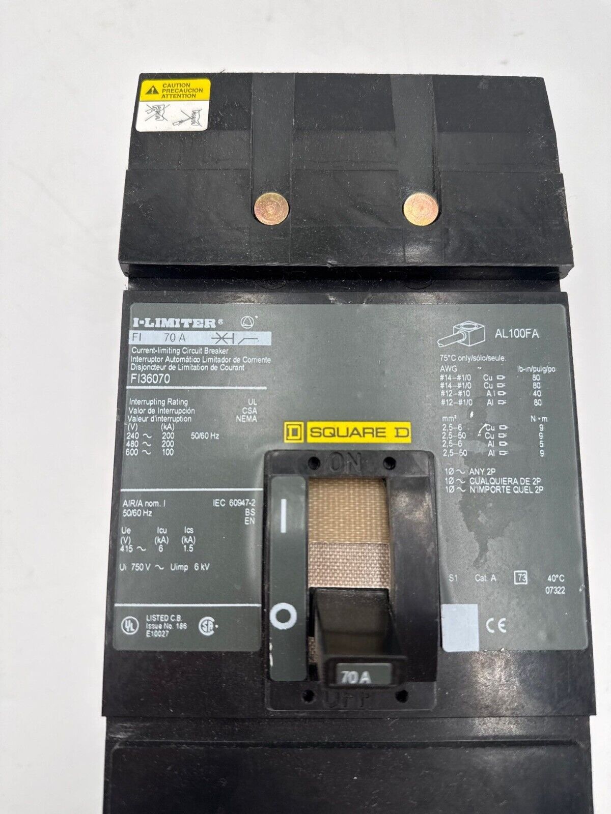 Square D FI36070 Used
