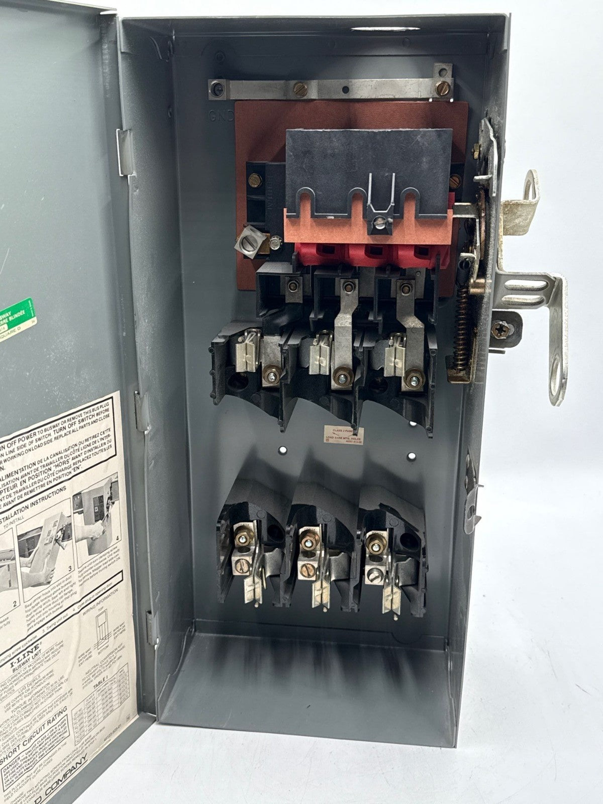 Square D PQ4610G Busplug I-Line Busway Unit Switch 100A 3PH 277V 4W 100 Amp Used