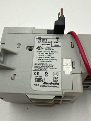 Allen Bradley 592-EEFC Ser C Three Phase Overload Relay 9-45A New