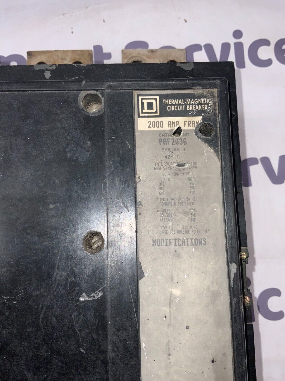 Square D PAF2036 Used