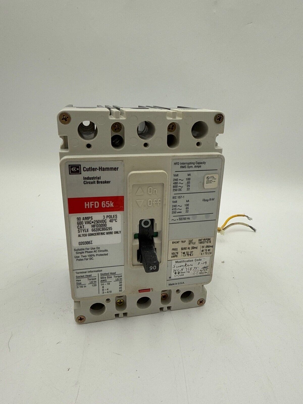 Square D HFD3090 Used