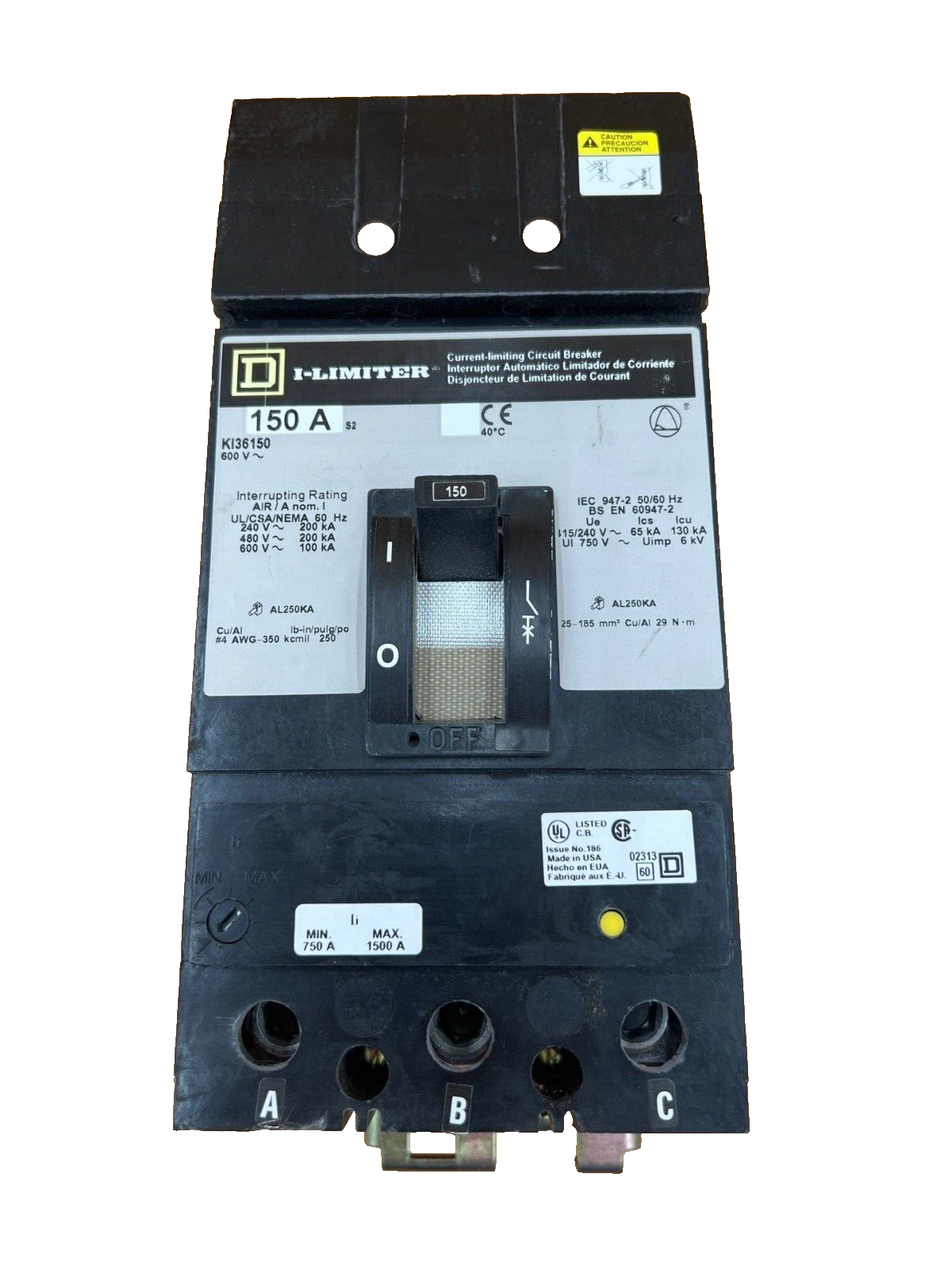 Square D KI36150 Used