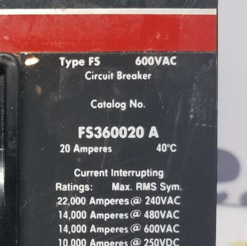 Cutler-Hammer FS360020A Used