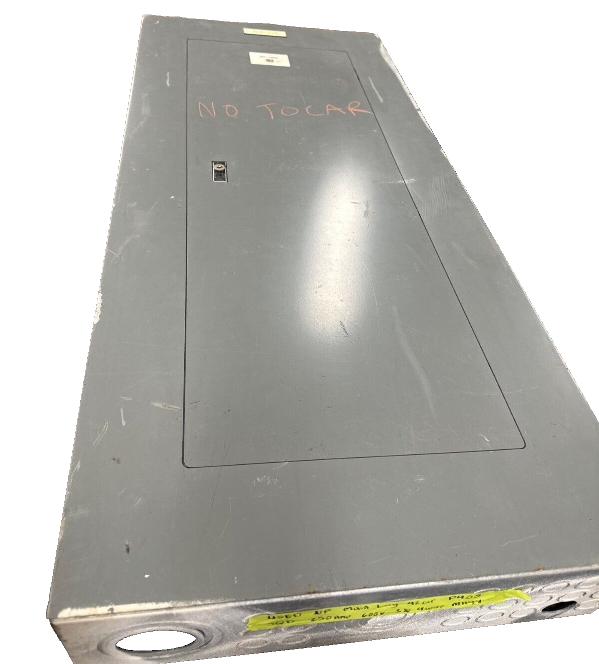 Square D NF Panelboard 250A 600Y/347V 3PH 4W 42 Cir Box MH44 Main Lug MLO 250Amp P405 Used