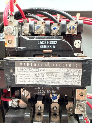 GE 8000 12" 30A Combo MCC Bucket Size 1 Starter TEC36030 Breaker Used