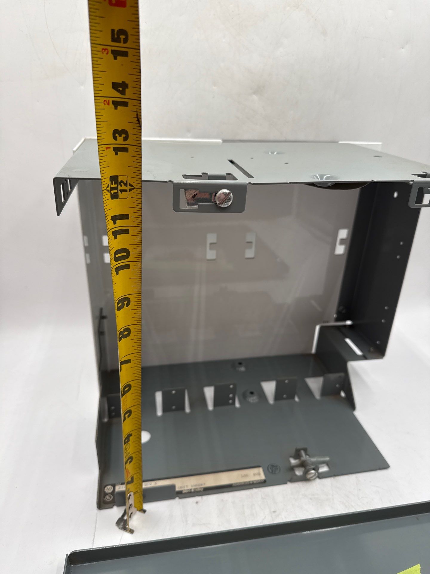 Allen Bradley 2100 12in MCC Bucket Blank Shelf Empty Unit Insert with Door Used