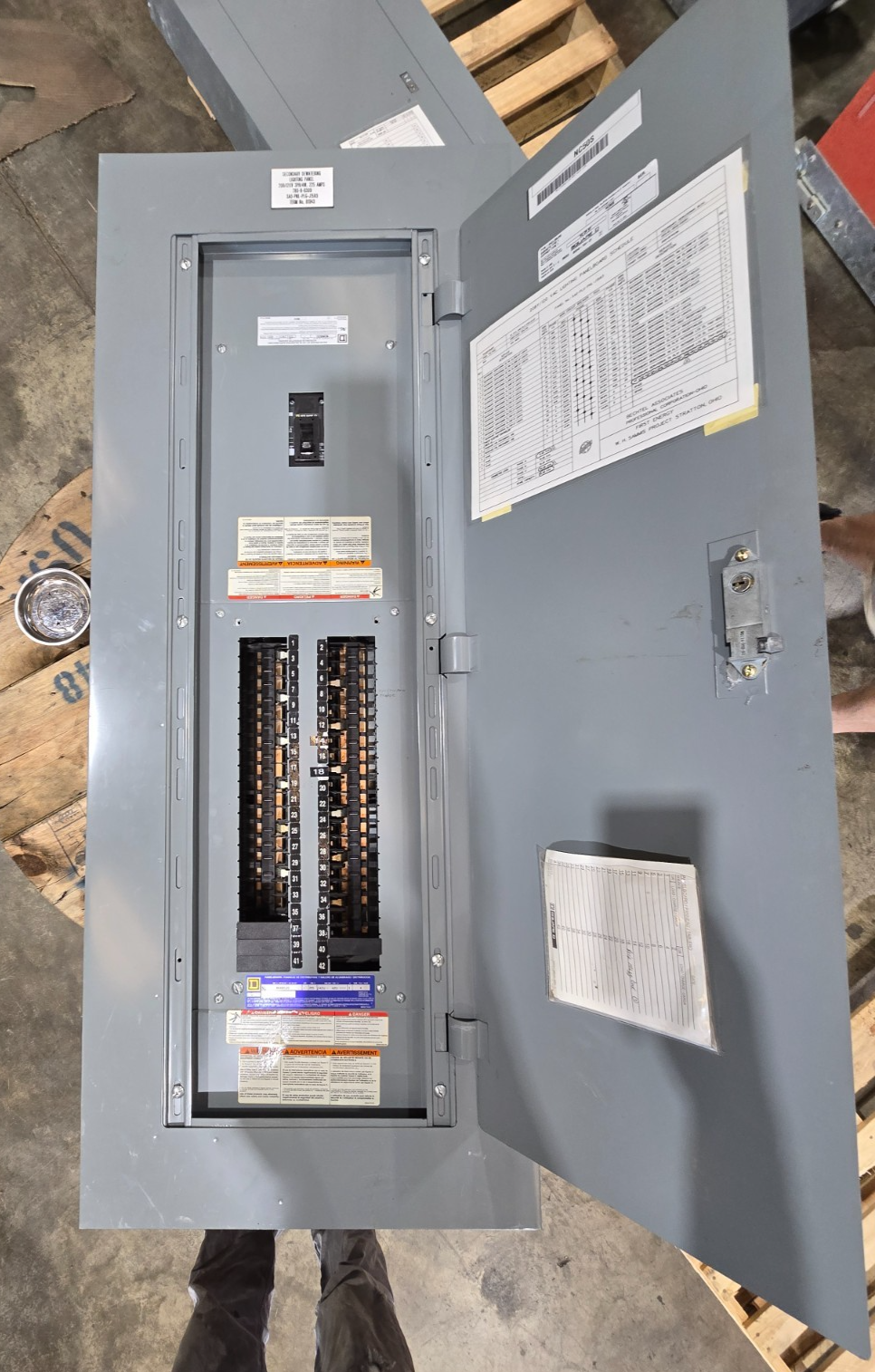 Square D NQ442L2C Panelboard 225A 240V 3PH 4W 42 Cir MCB Panel QJL32150 150 Amp Used