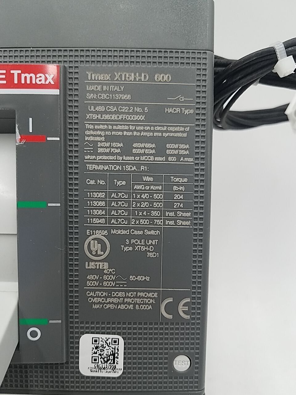ABB XT5HU360BDFF000XXX New