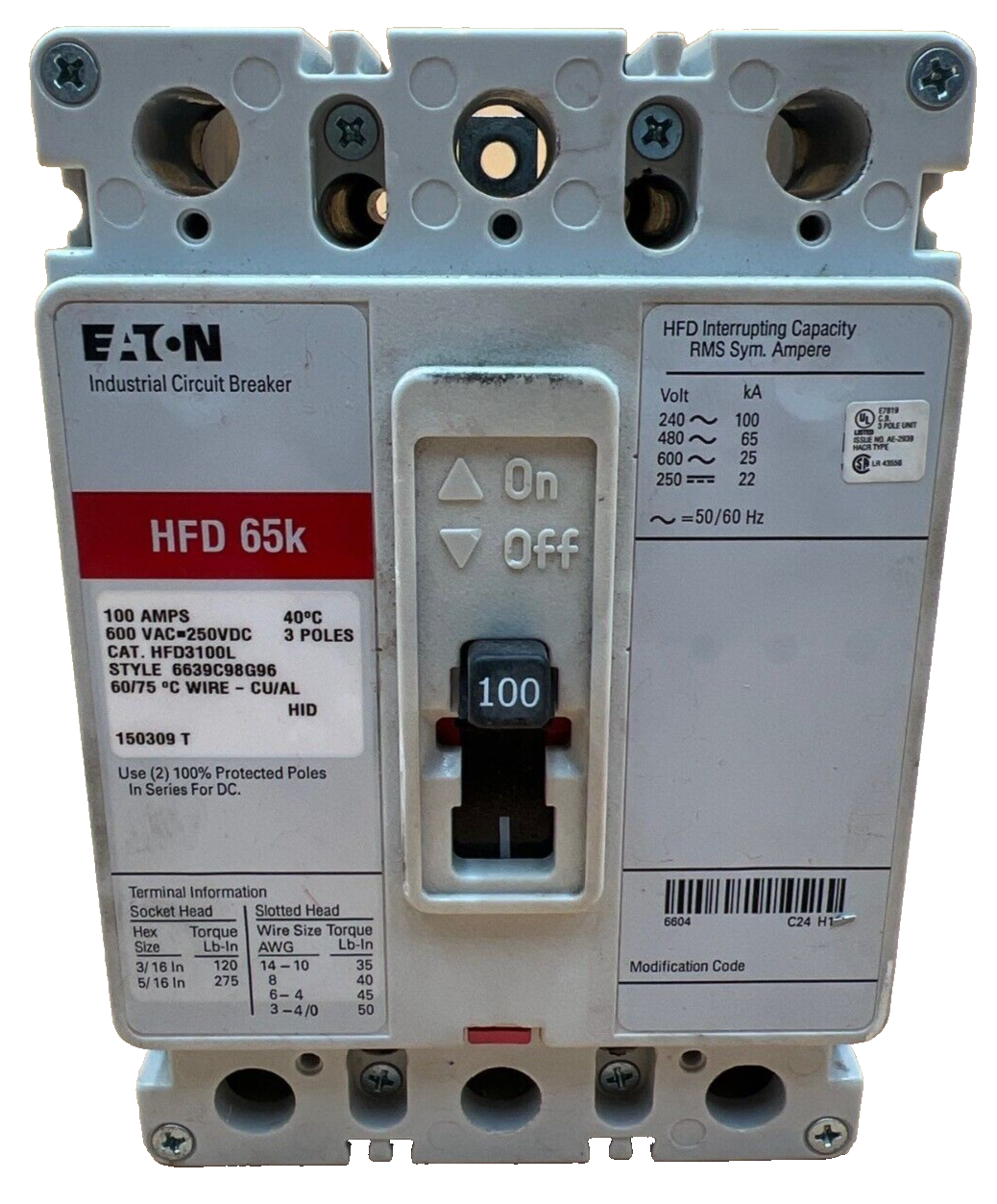 Eaton HFD3100L Used