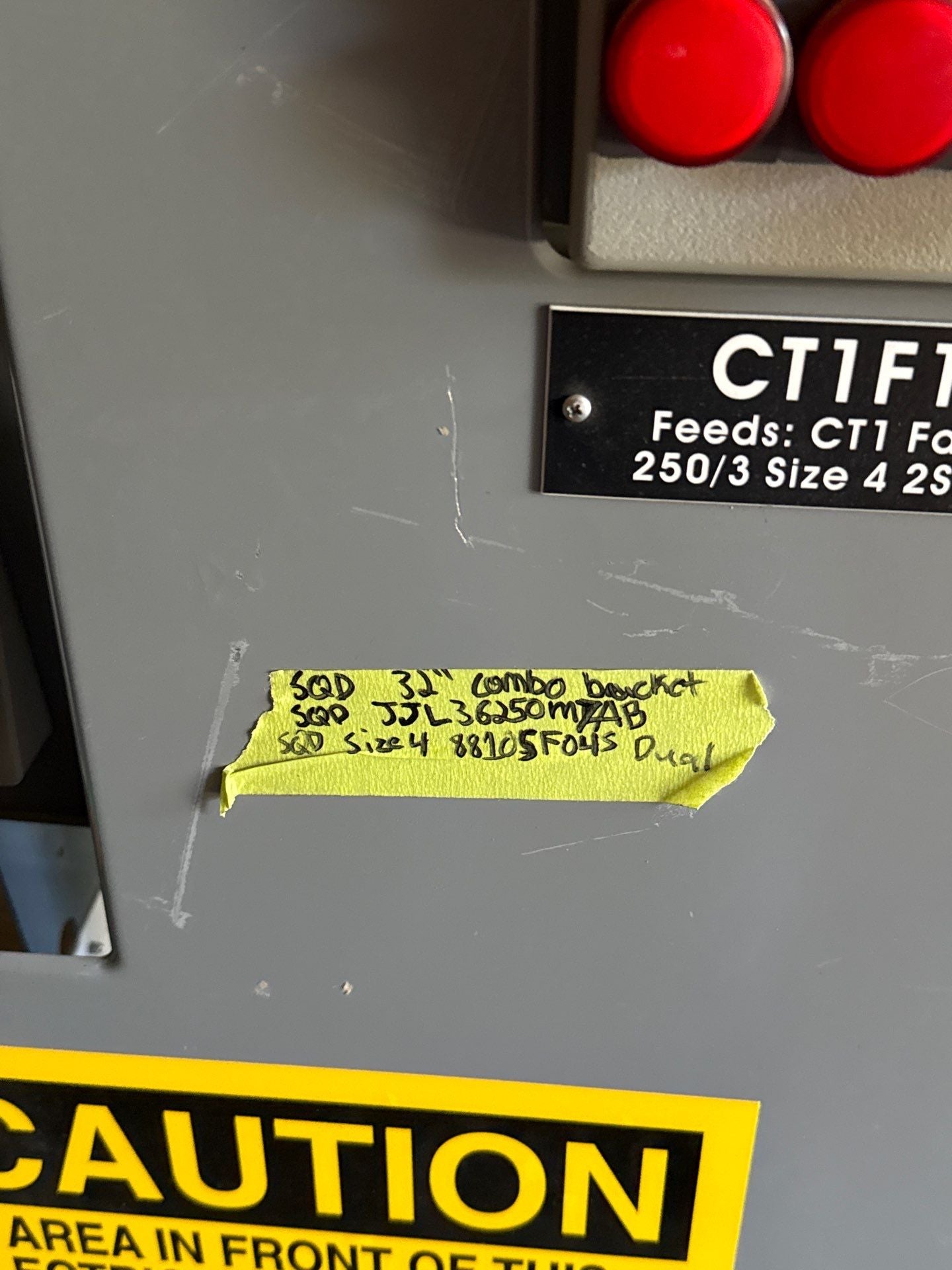 Square D Model 6 32" 250A MCC Combo Bucket Size 4 Reversing Starter Used