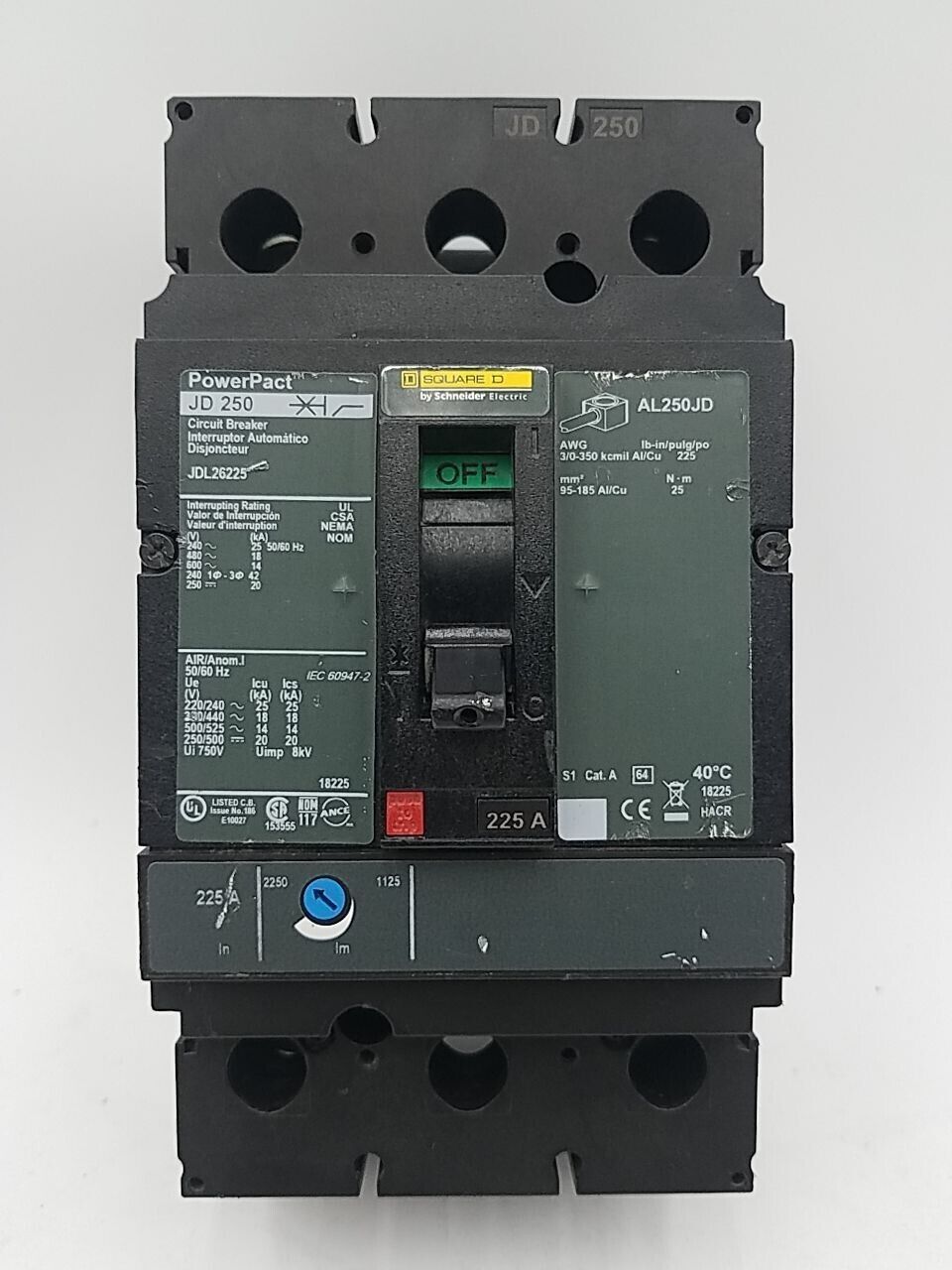 Square D JDL26225 Used