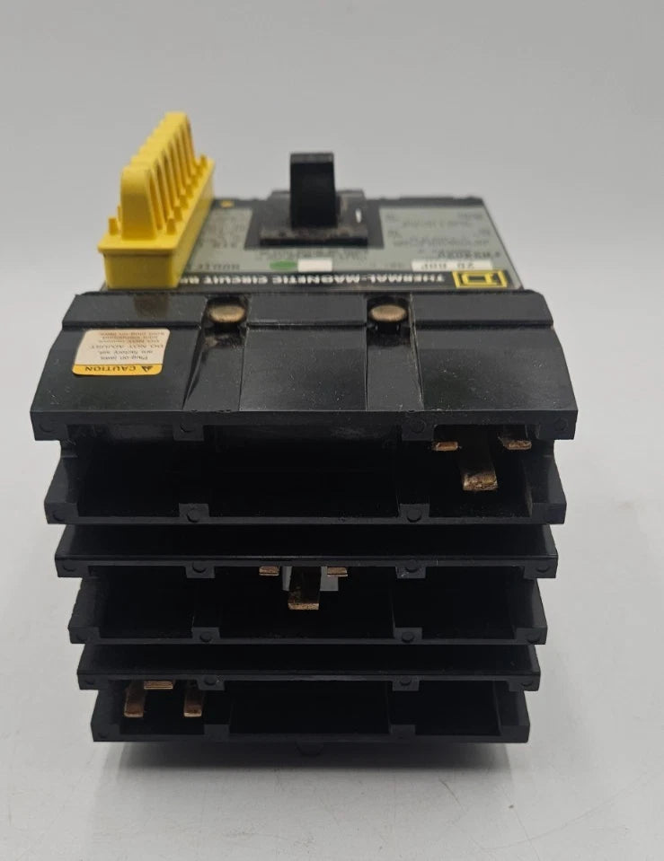 SQUARE D FA34020 I-Line Circuit Breaker 20 Amp 3P 480V 3PH 20A 3 Pole Used Used