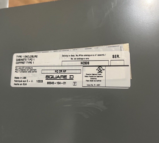 Square D NQ484L2 NQ Panelboard 225A 240V 3PH 4W 84 Circuit MLO Main Lug Indoor P681 Used