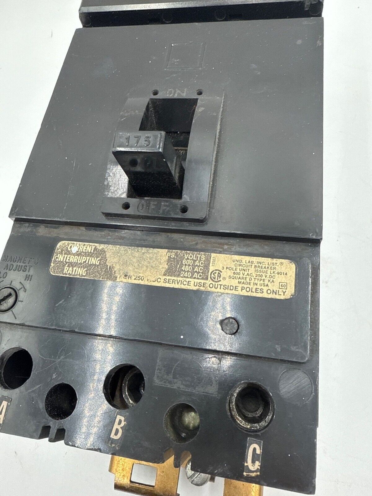 Square D KA36175 Used