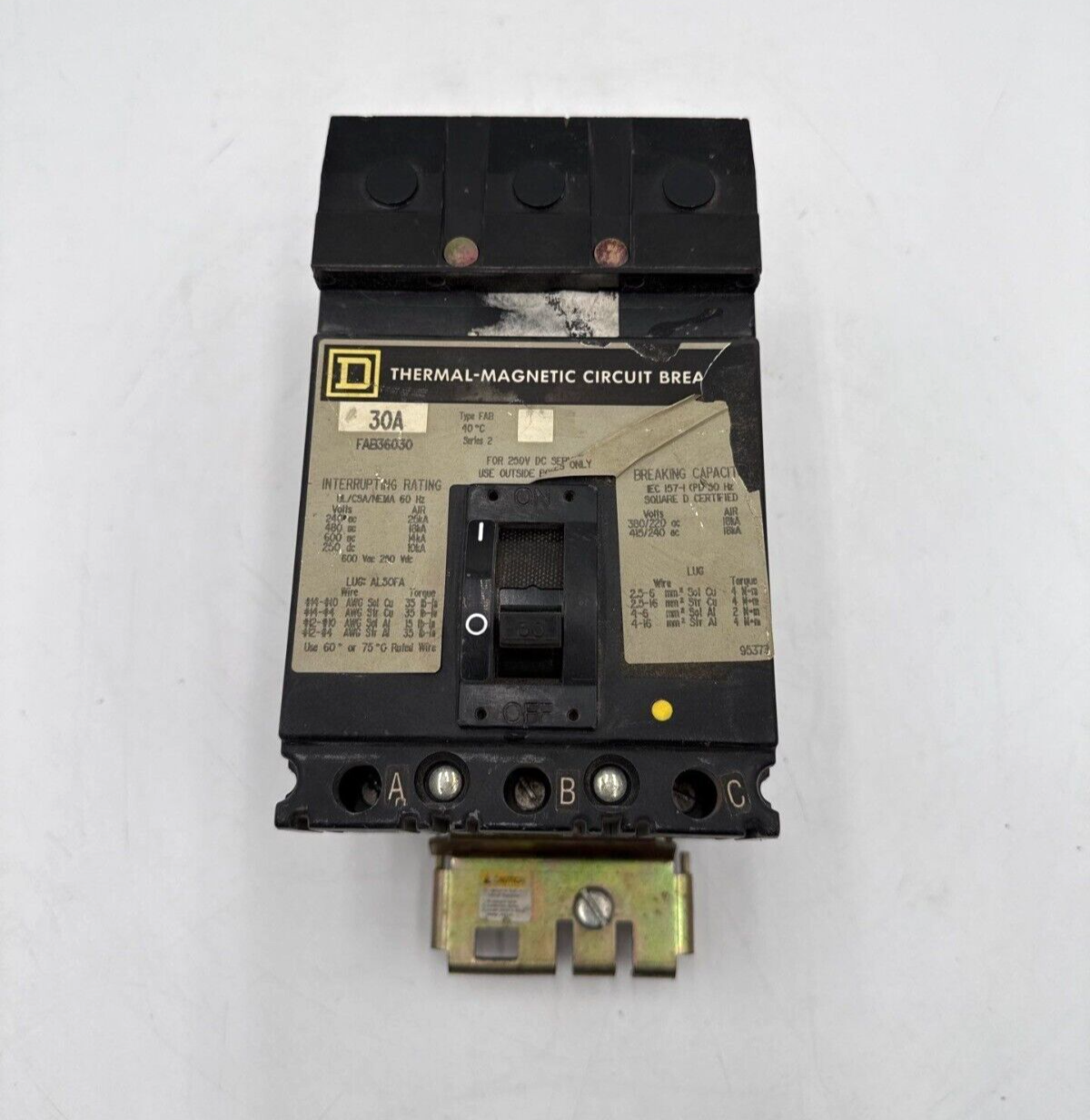 Square D FAB36030 Used