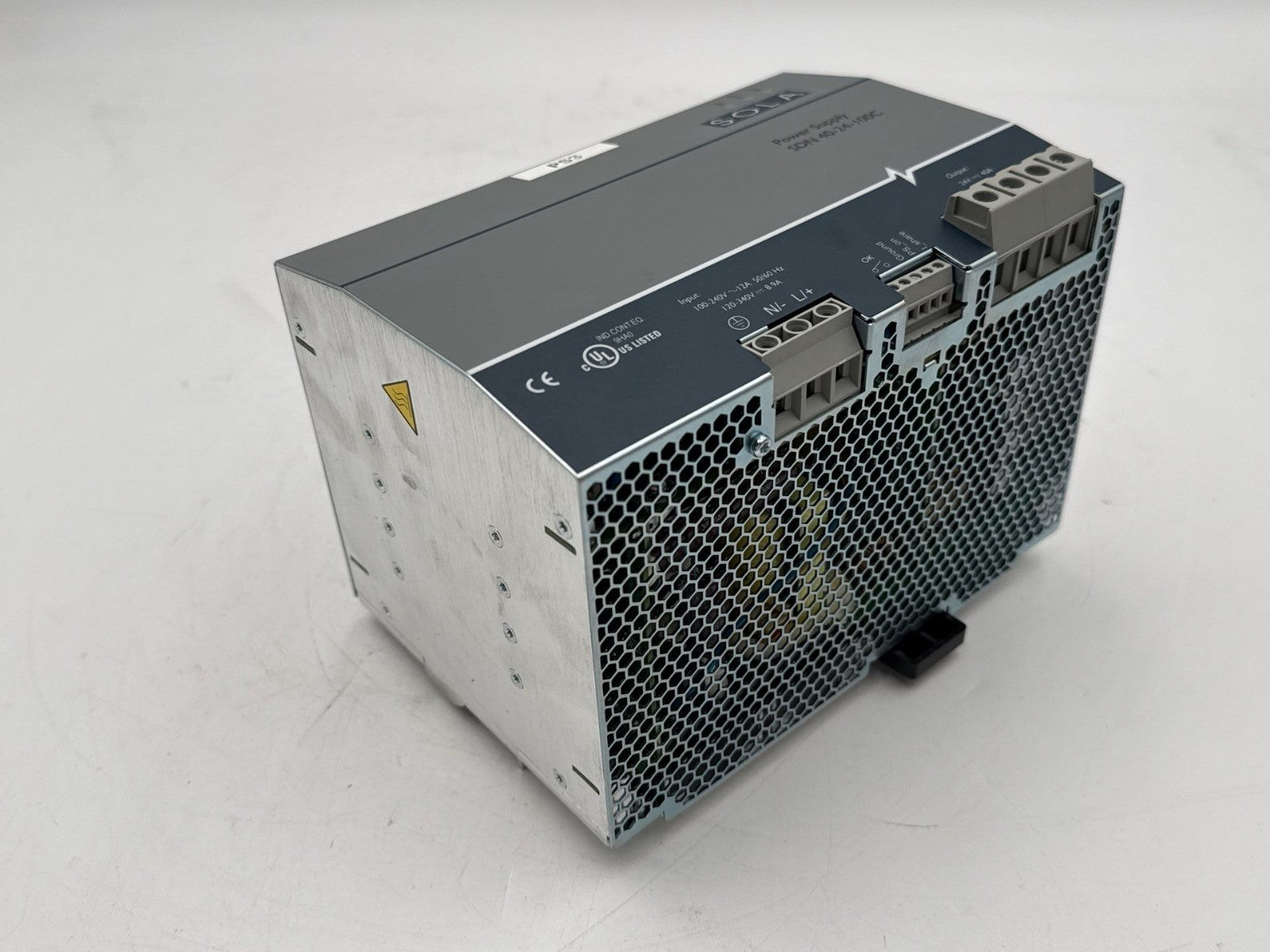 Emerson SOLA Hevi Duty SDN 40-24-100C Power Supply In 100-240V 12A Out 24VDC 40A Used