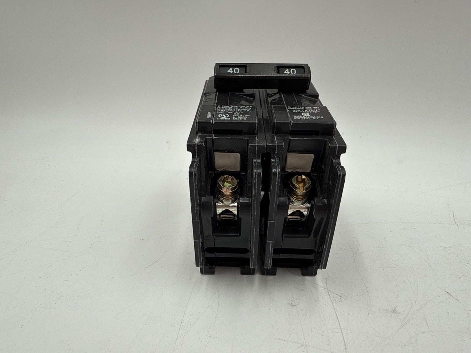 Siemens B240H Bolt On Circuit Breaker 40A 2P 120/240V 1PH 22kA BLH 40 Amp 2 Pole Used