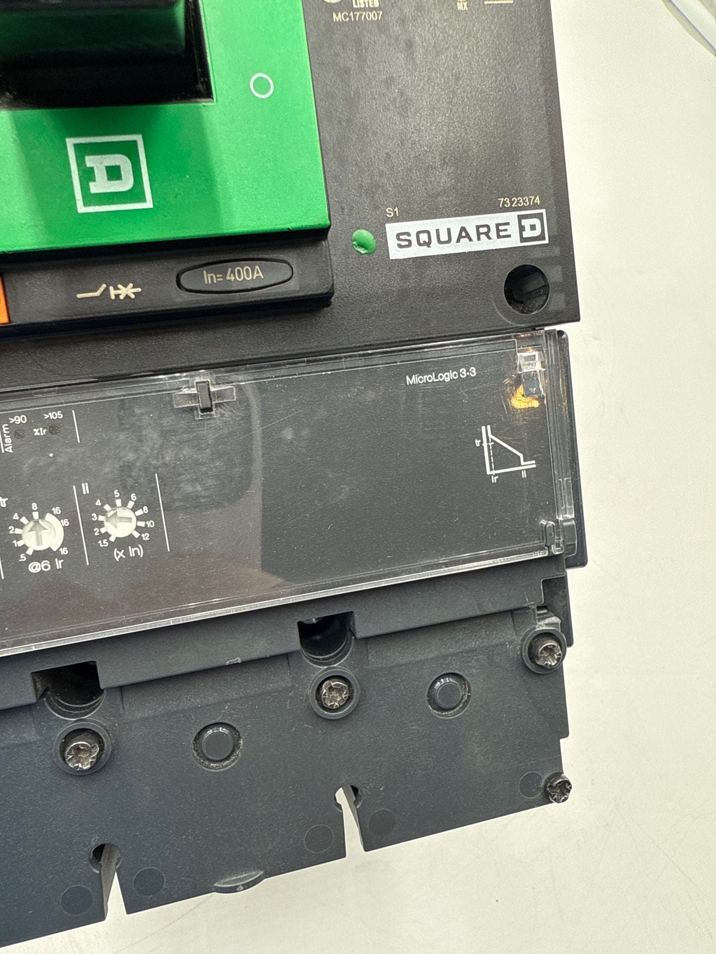 Square D LGA36400U31X I-Line Circuit Breaker 400A 3P 600V LGA 400 Amp 3 Pole Used