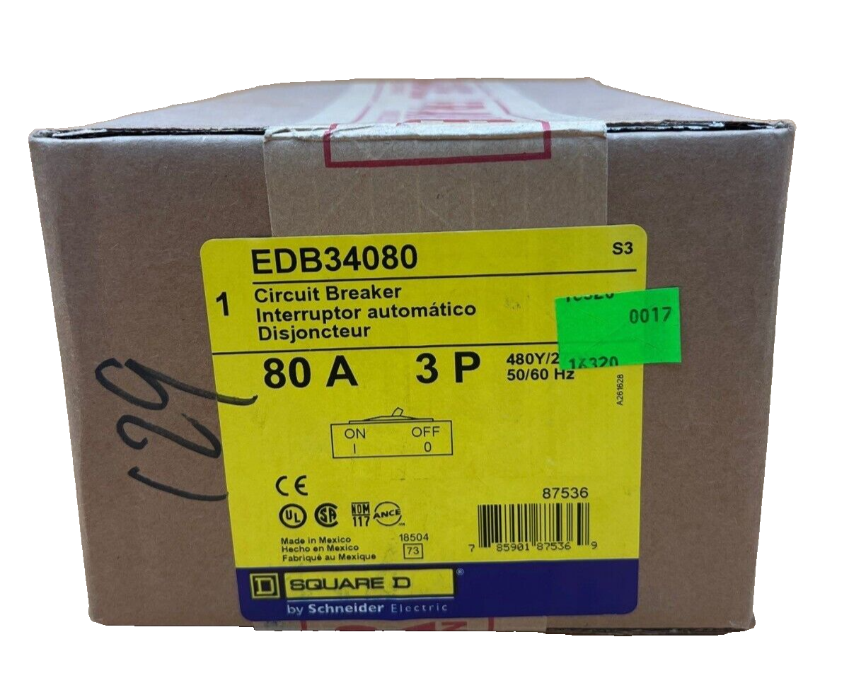 Square D EDB34080 New