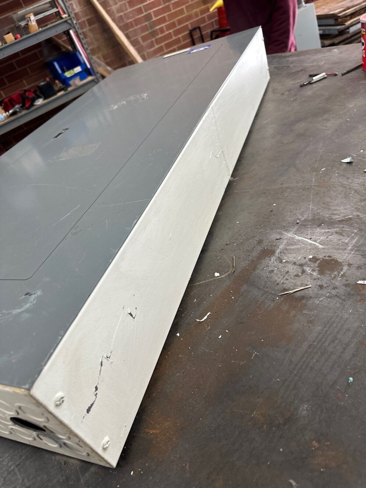 Square D NF Panelboard 250A 600V 3PH 4W MLO 42 Cir Main Lug Panel Indoor NEMA 1 P382 Used