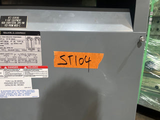 50kVA Square D 50S3HF Sorgel Transformer 1PH Pri 240/480V Sec 120/240V ST104 Used