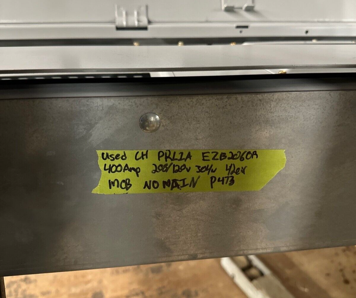 Cutler Hammer PRL1A Panelboard 400A 208Y/120V 3PH 4W Indoor Encl 42 Circuit MCB P473 New