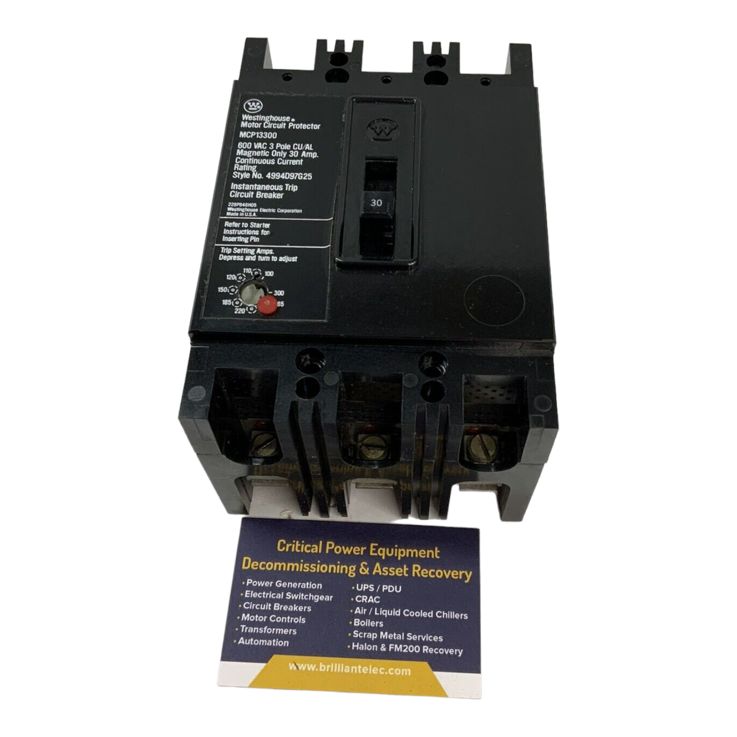 Westinghouse MCP13300 Used