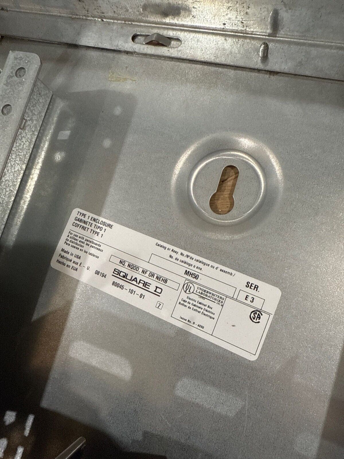 Square D NQ442L2C NQ Panelboard 225A 240V 3PH 4W 42 Cir Indoor Encl MCB QJL32150 P655 Used