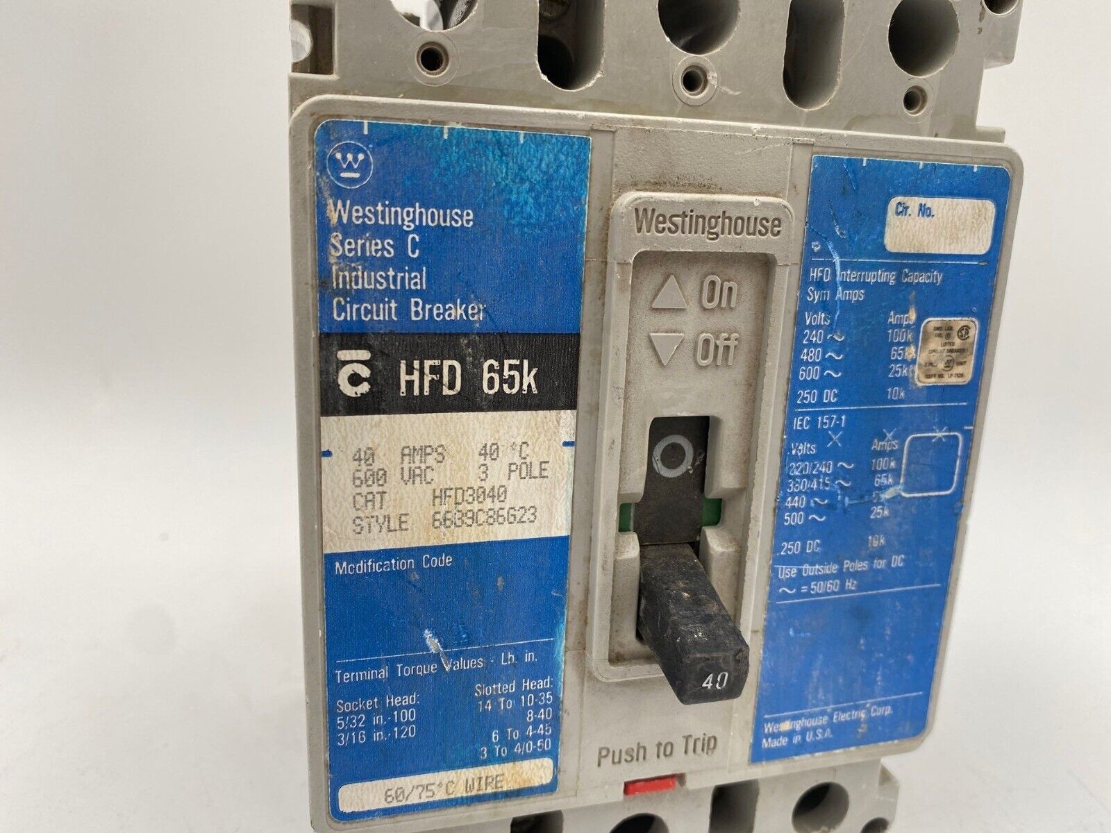 Eaton HFD3040 Used