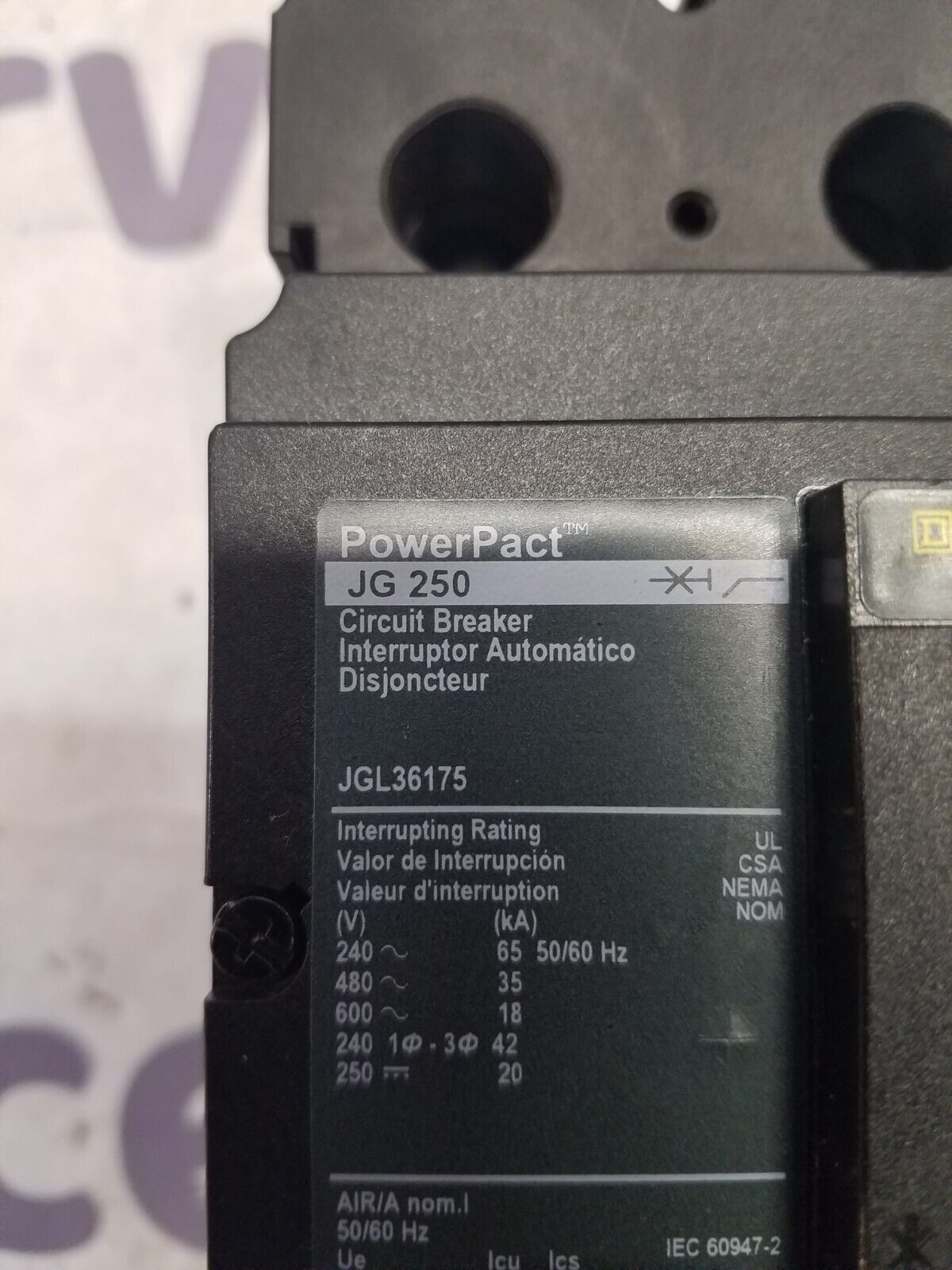 Square D JGL36175 Used