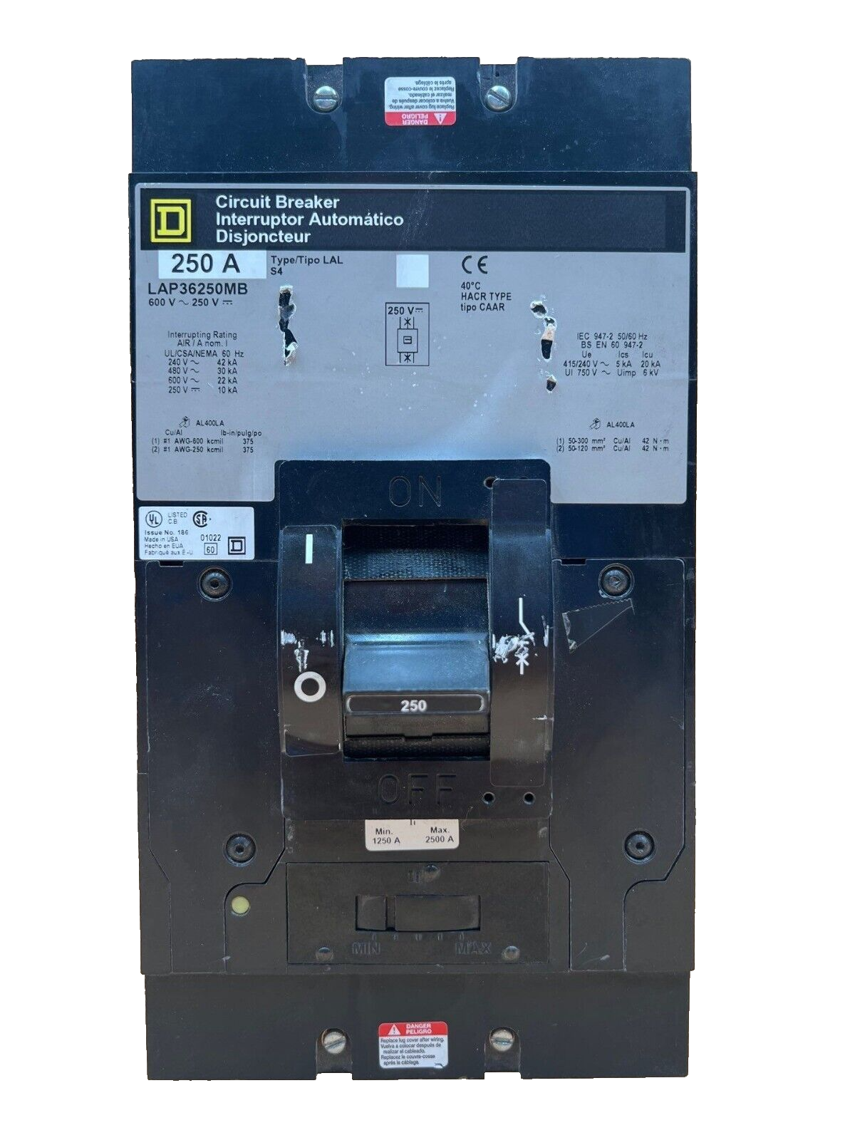 Square D LAP36250MB Used