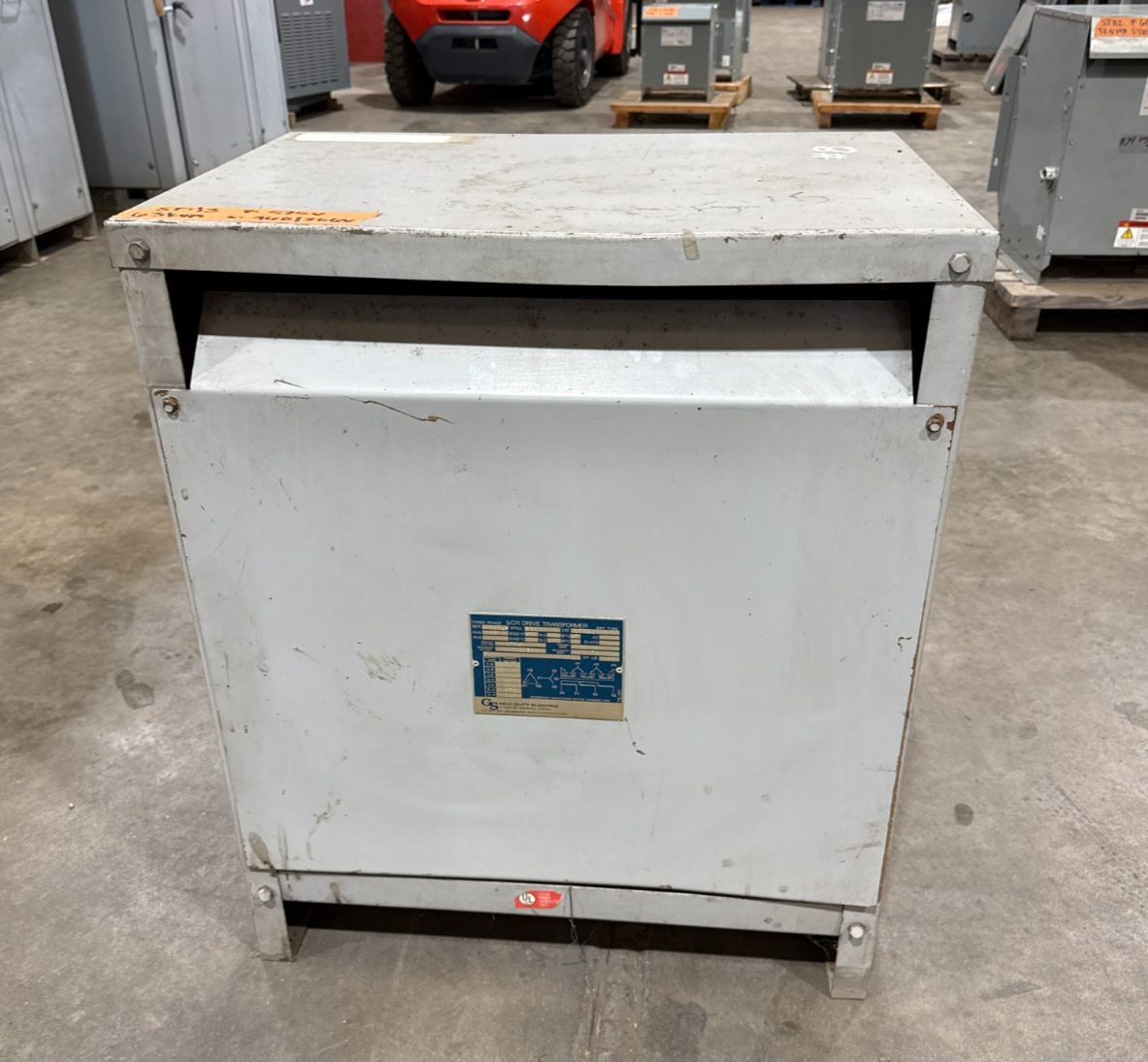 63KVA Hevi Duty DT621H63 Transformer Pri 575V Sec 460/266V 3PH Indoor Encl Used