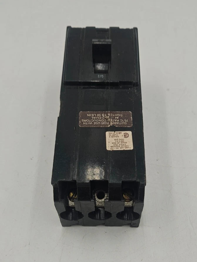 Square D Q1B390 Circuit Breaker 90A 3P 240V 3PH Q1B QIB 90Amp 240Volt USED Used