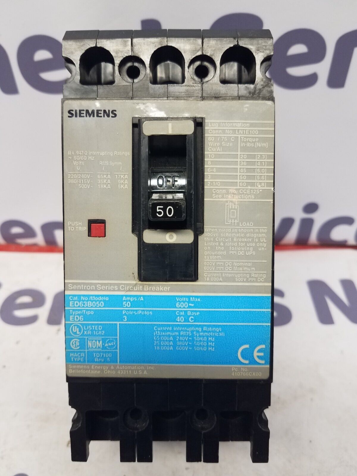 Siemens ED63B050 Used