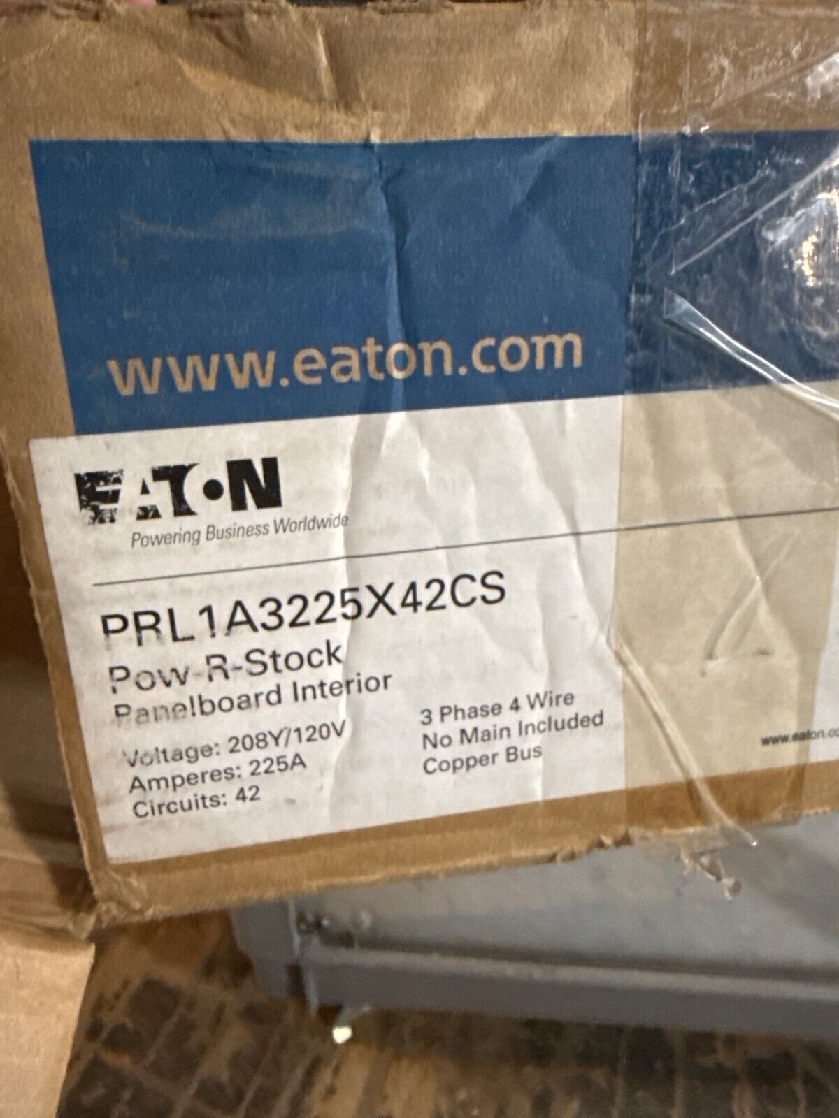Eaton PRL1A3225X42CS Panelboard Interior 225A 208/120V 3PH PRL1A 42 Circuit New